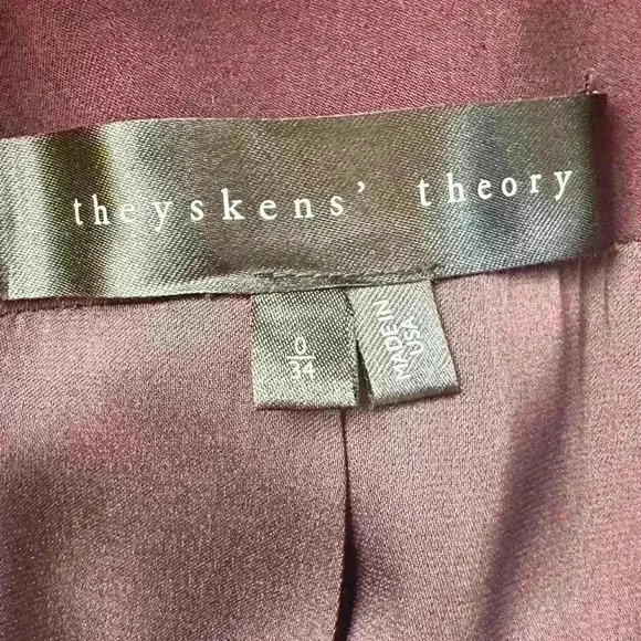 Theyskens’ Theory “Jomas Fomment Jacket In Dark Calla Size 0 NWOT! - Picture 9 of 9